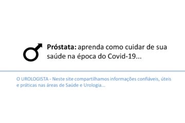 Cuidados com a Próstata em tempos de Covid-19