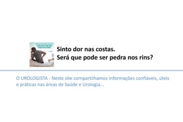 Sinto dor nas costas. Será que pode ser pedra nos rins?